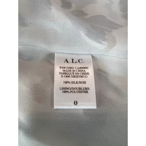 A.L.C. baxter printed tiered silk skirt 0 - Picture 3 of 6